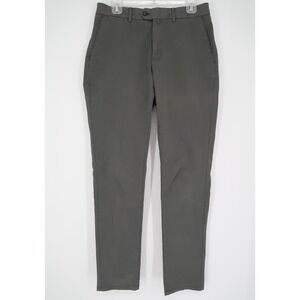 Suitsupply‎ Men's Gray Green Porto Int Cotton Stretch Chino Pants Size 30x34